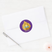 Sticker Rond Golden Poop Emoji (Enveloppe)