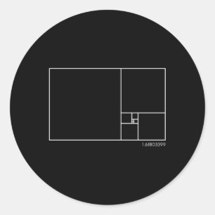 Sticker Rond Golden Ratio Architecte Et Étudiant En Architectur