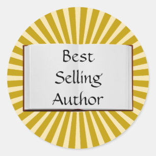 Sticker Rond Golden Rays Meilleure Vente Auteur Livre Classic R