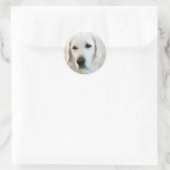 Sticker Rond Golden Retriever (Sac)