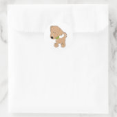 Sticker Rond Golden Retriever (Sac)