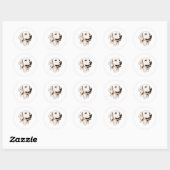 Sticker Rond Golden Retriever 2 (Feuille)
