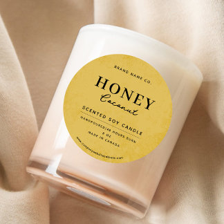 Sticker Rond Golden Rustic moderne