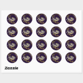 STICKER ROND GOLDEN SCORPIO (Feuille)