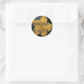 Sticker Rond Golden Star Hakuna Matata (Sac)