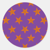 Sticker Rond Golden Stars Motif 3 (Devant)
