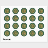 Sticker Rond Golden Targaryen Crest (Feuille)