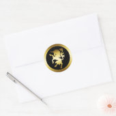 STICKER ROND GOLDEN UNICORN (Enveloppe)