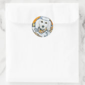 Sticker Rond Goldendoodle (Sac)