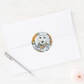 Sticker Rond Goldendoodle (Enveloppe)