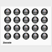 Sticker Rond Goldendoodle patriotique drapeau américain d'Améri (Feuille)