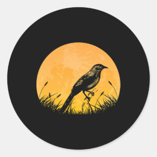 Sticker Rond Goldfinch Easy Halloween Outfit Passerine Moon Cos