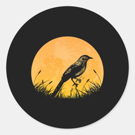 Sticker Rond Goldfinch Easy Halloween tenue Perine Moon Costum (Devant)