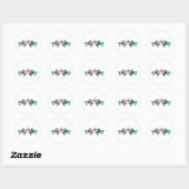Sticker Rond Goldfish Kiss (Feuille)
