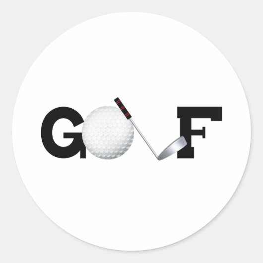 Sticker Rond Golf (Devant)