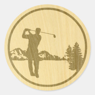 Sticker Rond Golf