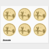 Sticker Rond Golf (Feuille)