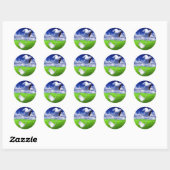 Sticker Rond Golf (Feuille)