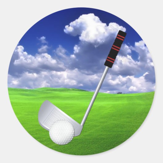 Sticker Rond Golf (Devant)