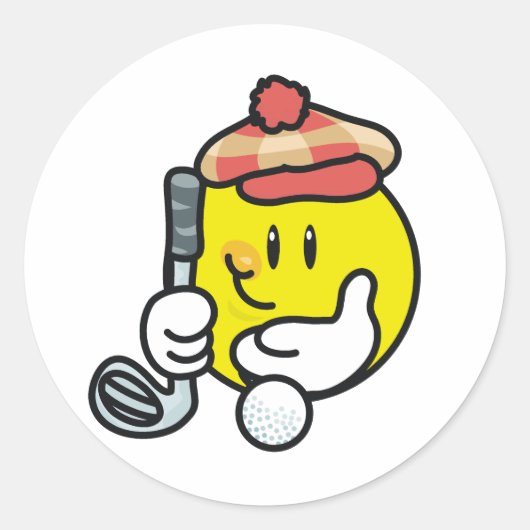 Sticker Rond Golf (Devant)