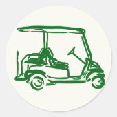 Sticker Rond Golf (Devant)
