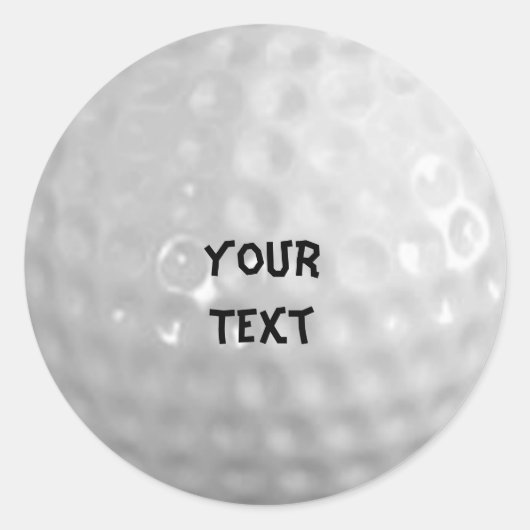 Sticker Rond Golf (Devant)
