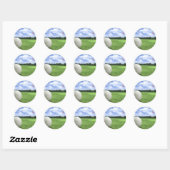 Sticker Rond Golf Ball 4 (Feuille)