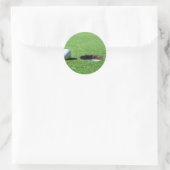 Sticker Rond Golf Ball and Hole (Sac)