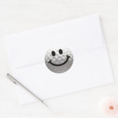Sticker Rond Golf balle Happy Face (Enveloppe)