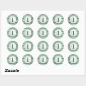 Sticker Rond Golf Boy 1er anniversaire (Feuille)