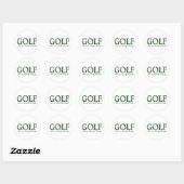 Sticker Rond Golf C'est une belle chose (Feuille)