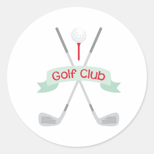 Sticker Rond Golf Club (Devant)