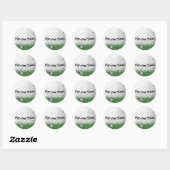Sticker Rond Golf Club Sur Ball (Feuille)