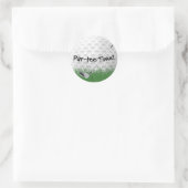 Sticker Rond Golf Club Sur Ball (Sac)