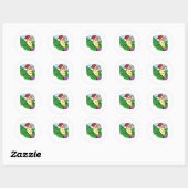 Sticker Rond Golf des femmes (Feuille)