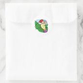 Sticker Rond Golf des femmes (Sac)