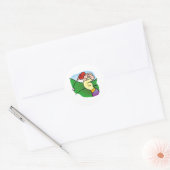 Sticker Rond Golf des femmes (Enveloppe)