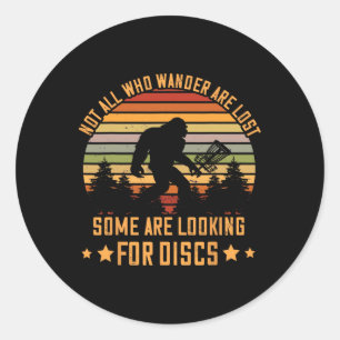 Sticker Rond Golf Disque Rétro Gorille Frisbee Golf Certains Re