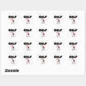 Sticker Rond GOLF Filles (Feuille)