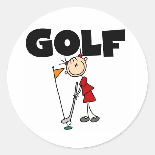 Sticker Rond GOLF Filles (Devant)