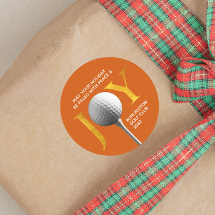 Sticker Rond Golf Joy & Peace Christmas