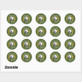 Sticker Rond Golf Joy & Peace Christmas (Feuille)