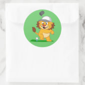 Sticker Rond Golf Lion (Sac)