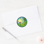 Sticker Rond Golf Lover (Enveloppe)