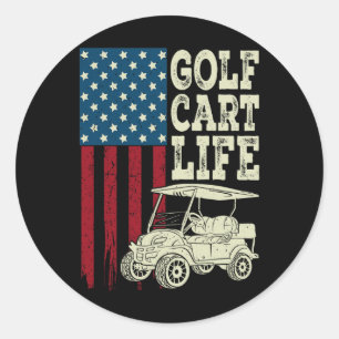 Sticker Rond Golf Panier Life Chemise Hommes Femmes Enfants Dra