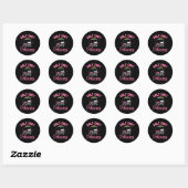 Sticker Rond Golf Panier Princesse Golf Golf Panier Golf (Feuille)