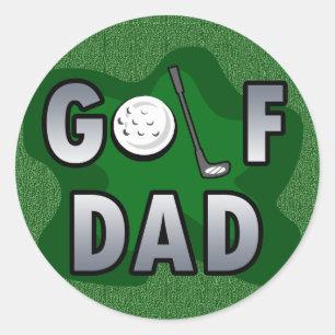 Sticker Rond Golf Papa