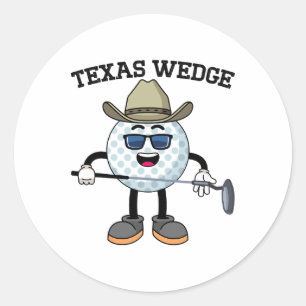 Sticker Rond Golf Putter Texas Wedge Golf Club Texas Cowboy Cou