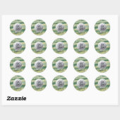Sticker Rond Golf Theme 60 & Tee’d Off Birthday Party  (Feuille)