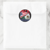 Sticker Rond Golfe D'Amérique 4 (Sac)